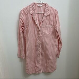 Haven Well Within Medium Pink & White Stripe Cover Up Dress